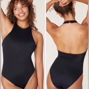 Andie Swim Women’s The Luzon One Piece AO209 Size L In Black NWT